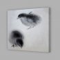 IARTS Hand Painted Modern Abstract Two Baby Chicken Playing Oil Painting On Canvas with Stretched