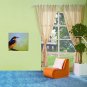 IARTS Hand Painted Modern Abstract Dark Brown & Blue Bird Looking Into The Sky Oil Painting On Can