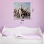 IARTS Hand Painted Modern Abstract Running Horses Oil Painting On Canvas with Stretched Frame Wall