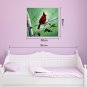 IARTS Hand Painted Modern Abstract Autumn Red Bird on the Branch Oil Painting On Canvas with Stret