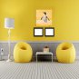 IARTS Hand Painted Modern Abstract Cute Penguin Oil Painting On Canvas with Stretched Frame Wall A