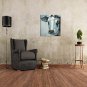 IARTS Hand Painted Modern Abstract Farmhouse Cow Side Oil Painting On Canvas with Stretched Frame