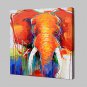Big Size Hand-Painted Elephant Animal Oil Painting On Canvas Wall Art Picture For Home Decoration