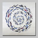 Big Size Hand Painted Fish Animal Oil Painting On Canvas Modern Abstract Wall Art Picture For Home