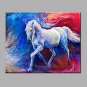 Hand-Painted Abstract  Running The Horse Oil painting Ready To Hang Modern One Panels Canvas Oil P