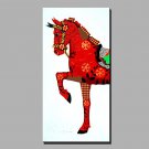 Single Modern Abstract Pure Hand Draw Ready To Hang Decorative The Horse  Oil Painting