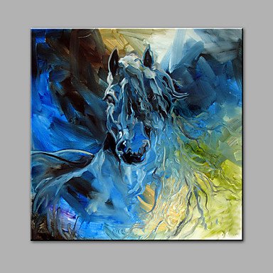 Hand-Painted Abstract  The Horse Oil painting Ready To Hang Modern One Panels Canvas Oil Painting