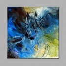 Hand-Painted Abstract  The Horse Oil painting Ready To Hang Modern One Panels Canvas Oil Painting