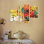 Oil Painting Decoration Abstract Hand Painted Canvas with Stretched Framed - Set of 4