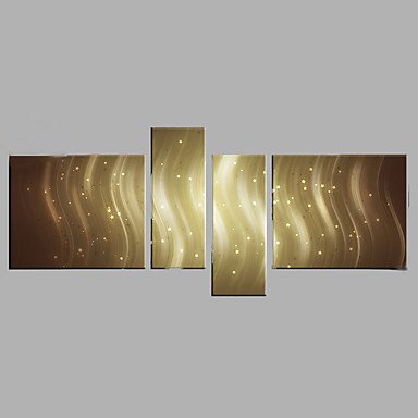 Hand-Painted Modern Abstract Oil Painting Four Panel Canvas Oil Painting Multi Split Oil Painting