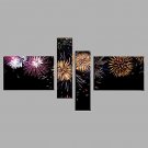 Hand-Painted Modern Abstract Oil Painting Four Panel Canvas Oil Painting Multi Split Oil Painting