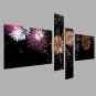 Hand-Painted Modern Abstract Oil Painting Four Panel Canvas Oil Painting Multi Split Oil Painting