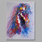 Oil Painting Modern Abstract  Pure Hand Draw Ready To Hang Decorative The Horse  Oil Painting