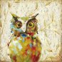 Mini Size E-HOME Oil painting Modern Owl Pure Hand Draw Frameless Decorative Painting