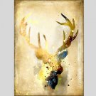 Oil Paintings  Giraffe Style Canvas Material With Wooden Stretcher Ready To Hang Size60*90CM and 5