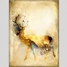 Oil Paintings  Giraffe Style Canvas Material With Wooden Stretcher Ready To Hang Size60*90CM and 5