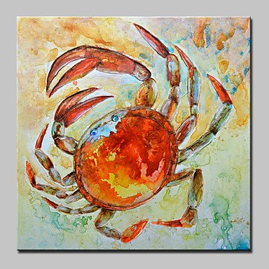 Big Size Hand Painted Crab Animal Oil Painting On Canvas Wall Art For Home Decoration No Frame