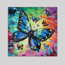 Hand-Painted Animal / Fantasy Modern Oil Painting , Canvas One Panel With Frame