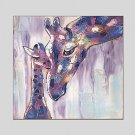 Oil Paintings Giraffe Style Canvas Material With Wooden Stretcher Ready To Hang Size60*60CM and 70