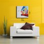 Single Modern Abstract Pure Hand Draw Ready To Hang Decorative Fish Oil Painting