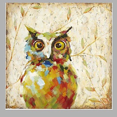 2016 New Design Cute Night Owl Oil Painting Fashion Modern Wall Art on Canvas