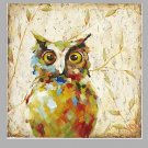 2016 New Design Cute Night Owl Oil Painting Fashion Modern Wall Art on Canvas