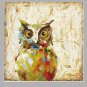 2016 New Design Cute Night Owl Oil Painting Fashion Modern Wall Art on Canvas