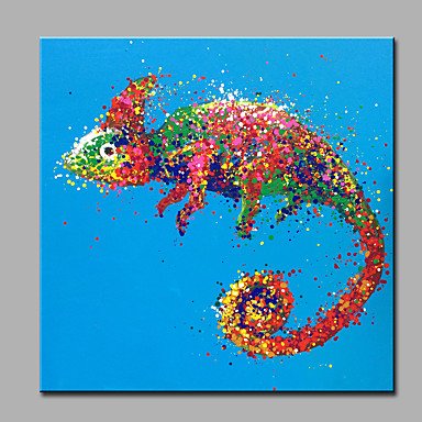 Modern  Hand-Painted Abstract Animal One Panels Canvas  Oil Painting  For Home Decoration