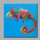 Modern  Hand-Painted Abstract Animal One Panels Canvas  Oil Painting  For Home Decoration