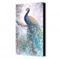 Hand-Painted Abstract Peacock Oil Painting With Stretcher For Home Decoration Ready to Hang