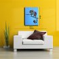 Single Modern Abstract Pure Hand Draw Ready To Hang Decorative The Chameleon  Oil Painting