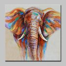 100% Hand-Painted Elephant Animal Oil Painting On Canvas Modern Abstract Wall Art Pictures For Hom