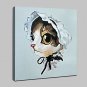 100% Hand-Painted Cat Girl Animal Oil Painting On Canvas Modern Abstract Wall Art Picture For Livi