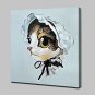 100% Hand-Painted Cat Girl Animal Oil Painting On Canvas Modern Abstract Wall Art Picture For Livi