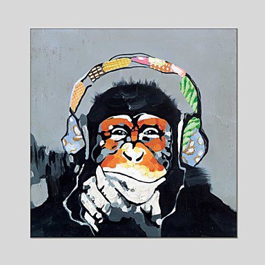 Oil Paintings Gorilla Canvas Material With Wooden Stretcher Ready To Hang Size60*60CM and 70*70CM