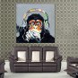Oil Paintings Gorilla Canvas Material With Wooden Stretcher Ready To Hang Size60*60CM and 70*70CM