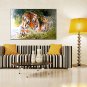Oil Painting Tiger Style  Canvas Material with Stretched Frame Ready To Hang SIZE60*90CM.