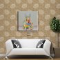 Single Modern Abstract Pure Hand Draw Ready To Hang Decorative The Rabbit Oil Painting