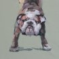 Single Modern Abstract Pure Hand Draw Frameless Decorative Painting Dog