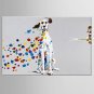 Hand-Painted Abstract / Animal 100% Hang-Painted Oil Painting,Modern / Classic One Panel Canvas Oi