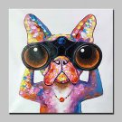 Large Size Hand Painted Animal Dog Oil Painting On Canvas Modern Wall Art Picture For Home Decorat
