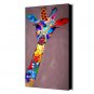 Hand-Painted Abstract Giraffe Oil Painting With Stretcher For Home Decoration Ready to Hang