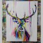 Lager Handpainted Deer Animal Oil Painting On Canvas Wall Art For Living Room Home Decor Wall Pain