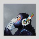 Oil Paintings  Gorilla Canvas Material With Wooden Stretcher Ready To Hang Size60*60CM and 70*70CM
