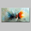 Hand Painted Abstract Butterfly Animal Oil Painting On Canvas Modern Abstract Wall Art Picture For