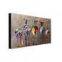 Oil Painting Abstract Zebras Hand Painted Canvas Painting with Stretched Framed Ready to Hang