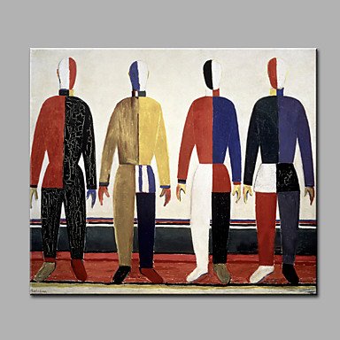 Hand-Painted Abstract People Painting Modern One Panel Canvas Oil Painting For Home Decoration