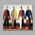 Hand-Painted Abstract People Painting Modern One Panel Canvas Oil Painting For Home Decoration