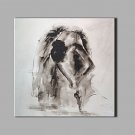Hand-Painted Landscape Leisure Vertical,Modern Classic Two Panels Canvas Oil Painting For Home Dec