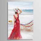 Hand-Painted People One Panel Canvas Oil Painting For Home Decoration